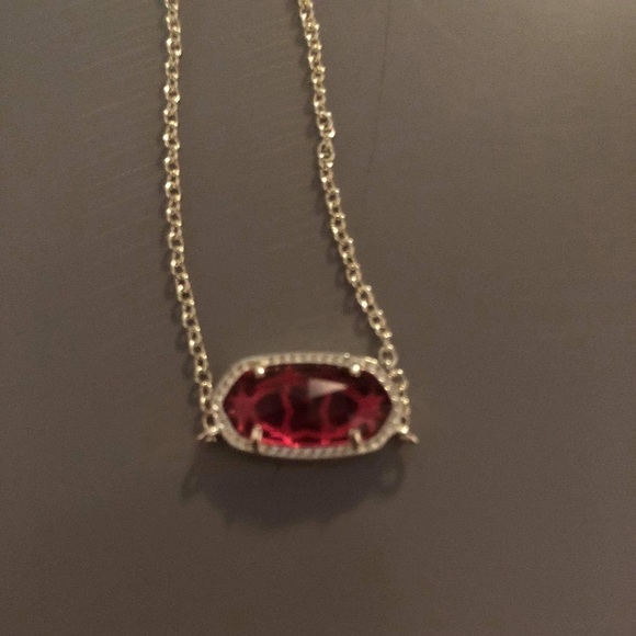 Kendra Scott Berry Red Elisa Necklace 